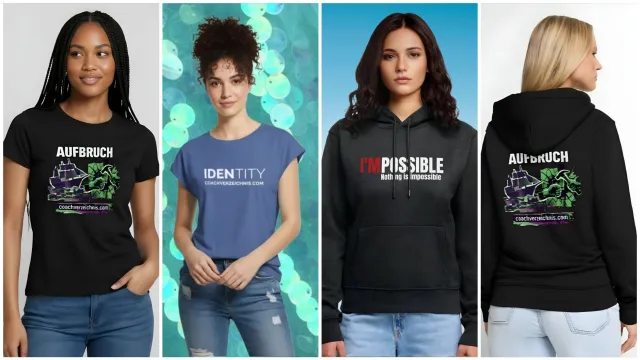 Statement-Mode: coachverzeichnis.com startet Merchshop für die Coaching-Branche Bild: Statement-Mode: coachverzeichnis.com startet Merchshop für die Coaching-Branche