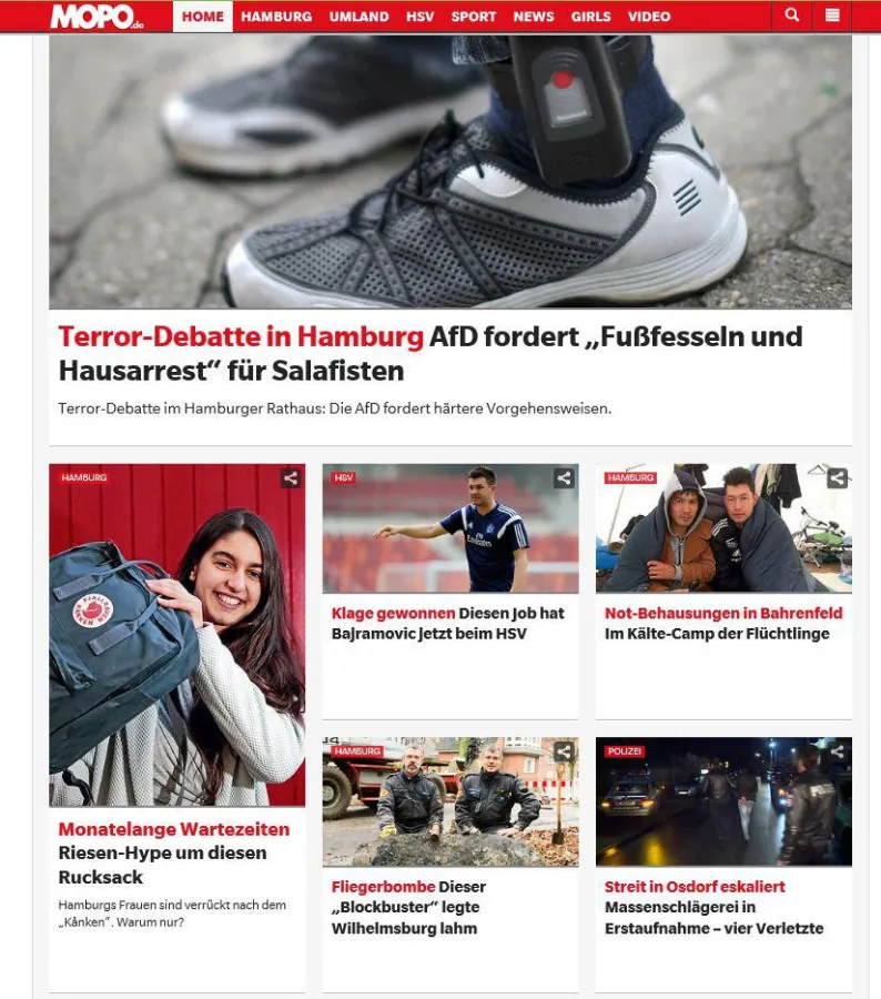 MOPO.de (Screenshot)