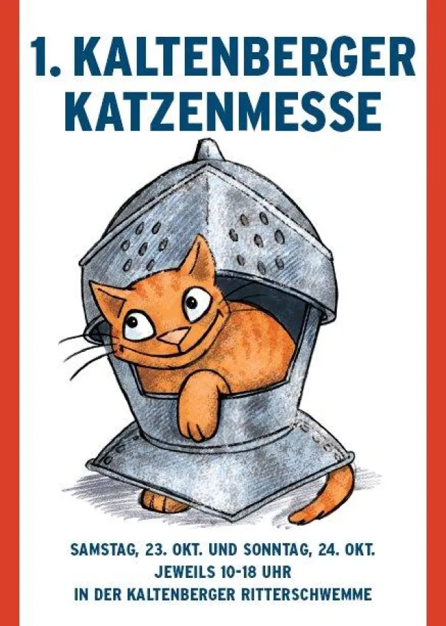 Werbekarte der 1. Kaltenberger Katzenmesse 2010