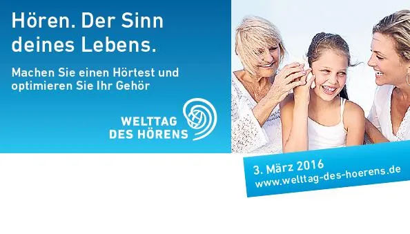 Welttag des Hörens 2016 Bild: Welttag des Hörens 2016