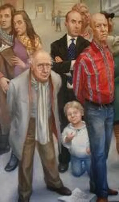 Besucher einer Ausstellung, 2008, Öl auf Leiwand, 200 x 120 cm