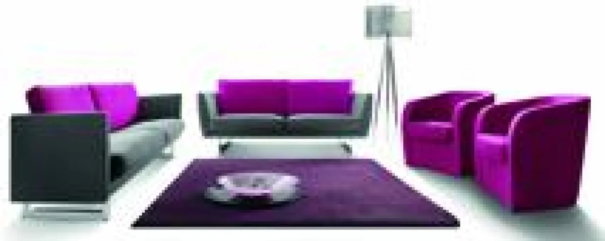 Neuheit: CL 950 in Stoff von Erpo (Einzelsessel CL 130 ebenfalls Erpo)