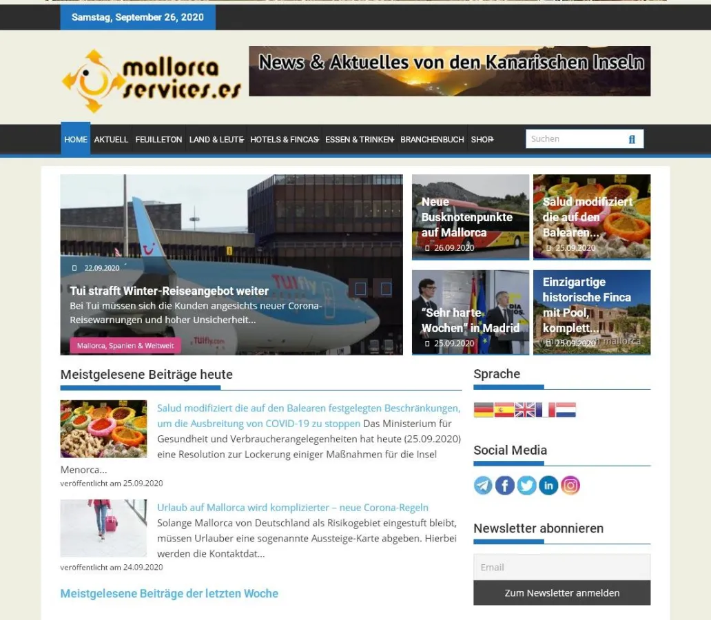 mallorca-services.de - weit mehr als nur ein Mallorca Magazin oder eine Mallorca Zeitung