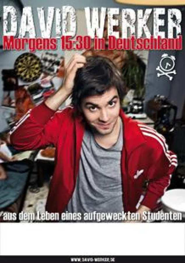David Werker ist einer von 5 Comedians, die in der 34. Bünder ComedyNight für Lachmuskel-Kater sorgen.