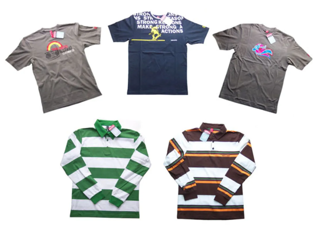 Auswahl der neuen RECORD Rugbyshirts und T-Shirts