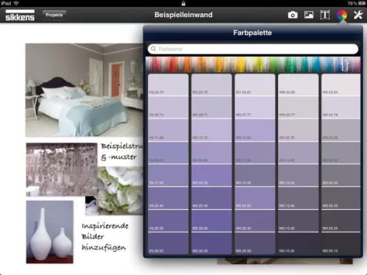 Bild: Neue iPad-App "ColorConcepts" - Sikkens bietet kreative Arbeitshilfe für Designer, Architekten und Maler