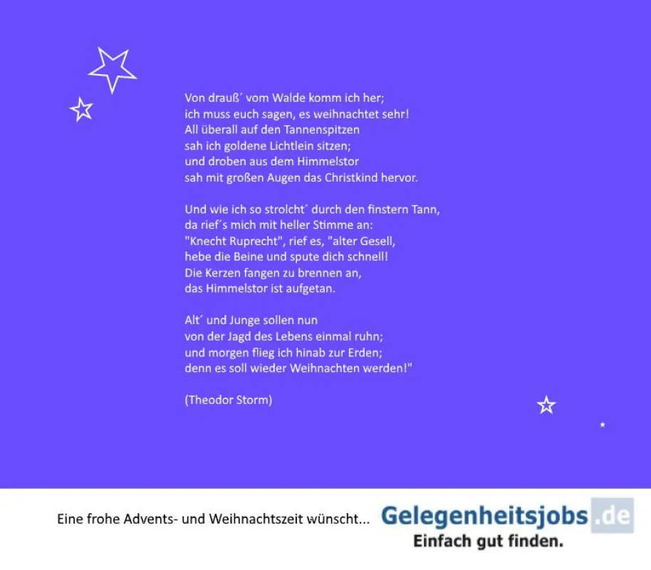 Interessante Nebenjobs in der Adventszeit gibt es auf Gelegenheitsjobs.de