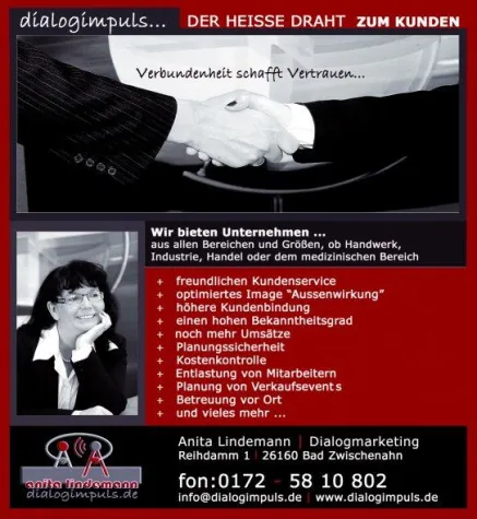 Dialogimpuls Der heiße Draht zum Kunden Bild: Dialogimpuls Der heiße Draht zum Kunden
