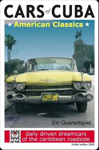 Bild: Cars of Cuba Quartett-Spiel