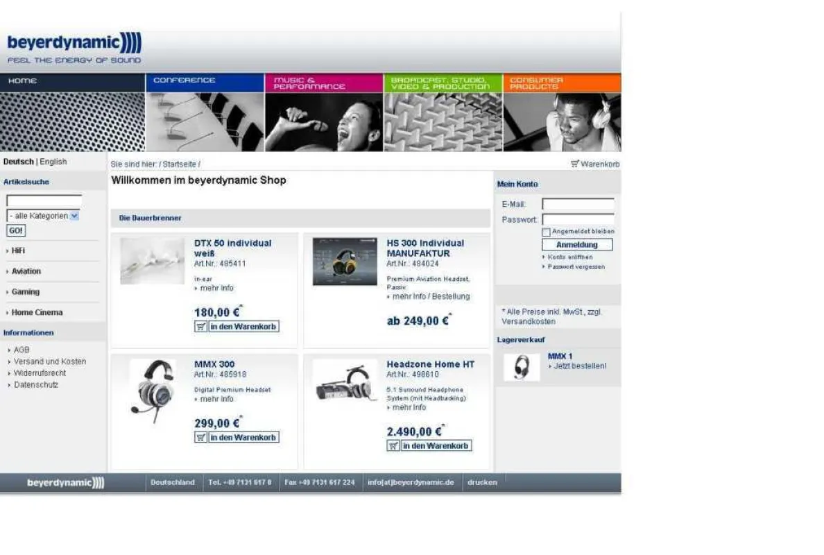 beyerdynamic-Shop