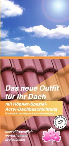 Bild: Dachbeschichtungsmaterial mit 17 jährigem Langzeittest