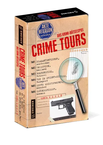 Bild: Auf Verbrecherjagd durch Europa: Das Krimi-Rätselspiel „Crime Tours – Akte Hexagon“ ist erschienen