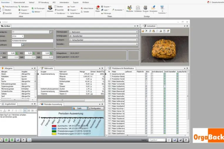 Bild: südback: Doppelter Auftritt von OrgaBack, der integrierten Software für Bäckereien und Konditoreien
