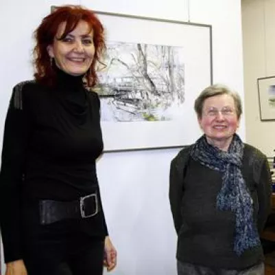 Bild: Aquarelle von Helga Pilz in der GALERIE GERSTAECKER Dresden