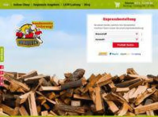 Bild: Brennholz & Kaminholz günstig im Online-Shop von brennholz.eu kaufen
