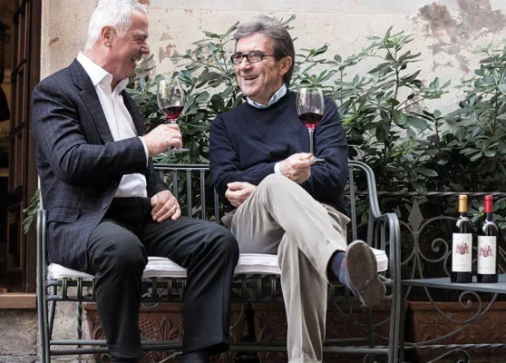 Bild: 'Il mago' Dr. Riccardo Cotarella & Ferdinand Graf von Thun: Zwei Männer – eine Vision