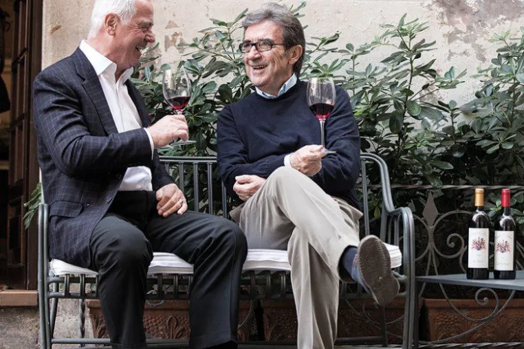 Bild: 'Il mago' Dr. Riccardo Cotarella & Ferdinand Graf von Thun: Zwei Männer – eine Vision