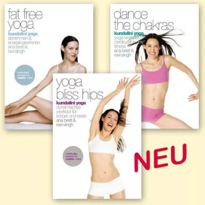 Bild: Neu - Kundalini Yoga-DVDs mit Ana Brett & Ravi Singh nun auch in deutscher Sprache