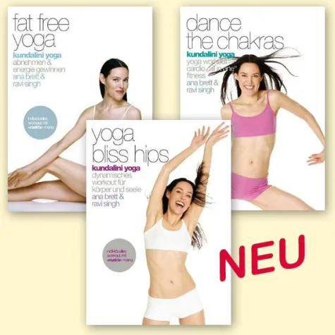 Bild: Neu - Kundalini Yoga-DVDs mit Ana Brett & Ravi Singh nun auch in deutscher Sprache