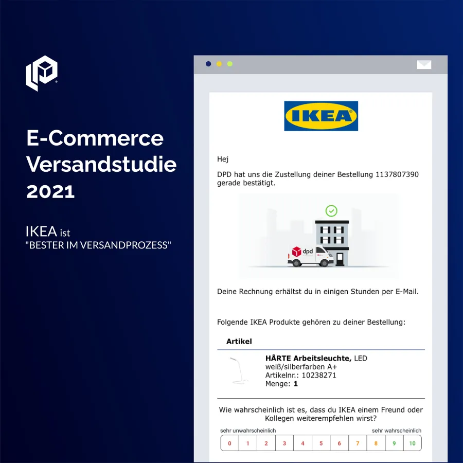IKEA überzeugt besonders im Versandprozess