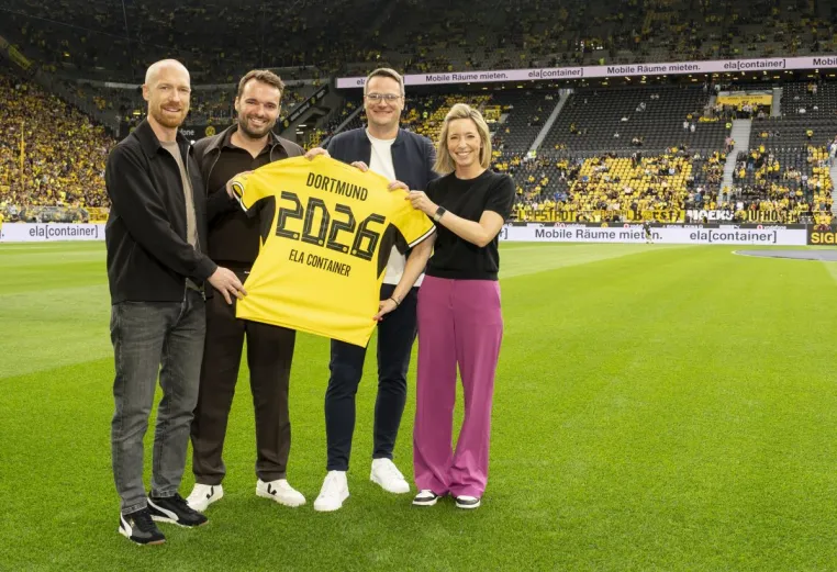 ELA Container ist neuer Partner von Borussia Dortmund Bild: ELA Container ist neuer Partner von Borussia Dortmund