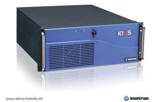 Bild: Applikationsfertiger 4HE Rackmount-Server für den Dauereinsatz in militärischen Server-Applikationen