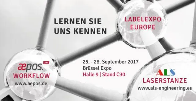 Lewald & Partner zeigt den neuen Workflow aepos.Label auf der Labelexpo Europe 2017 Bild: Lewald & Partner zeigt den neuen Workflow aepos.Label auf der Labelexpo Europe 2017