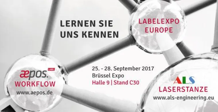 Bild: Lewald & Partner zeigt den neuen Workflow aepos.Label auf der Labelexpo Europe 2017