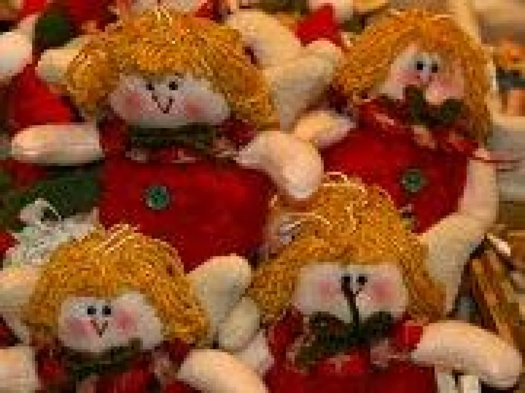 Viele kleine Weihnachtsfrauen