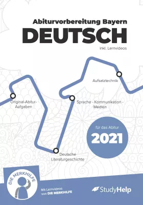 Bild: Abiturvorbereitung Deutsch in Bayern 2021 - Neues Arbeitsheft  - kostenlose Lernvideos via QR-Code