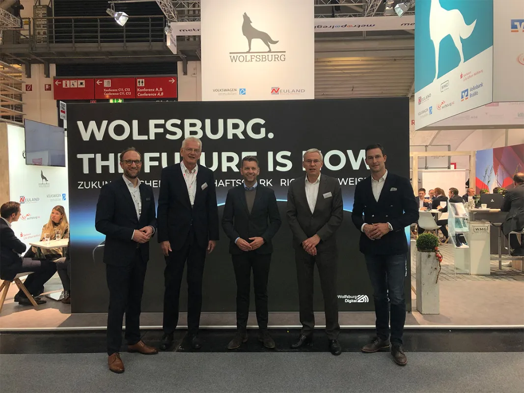 v. l. J. Hofschröer, M. Günterberg, D. Weilmann, K.-U. Hirschheide und T. Guggemoos Mulfinger (© WMG Wolfsburg)