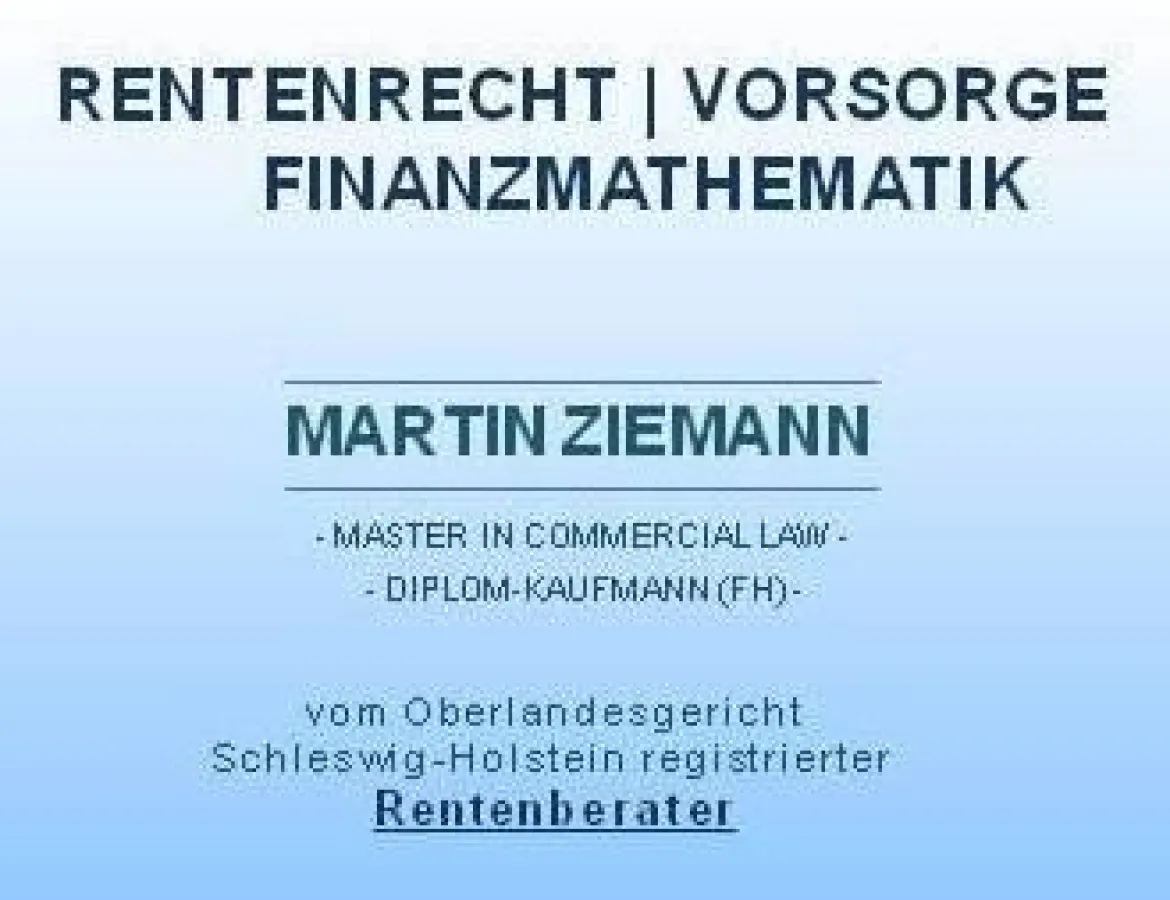 Rentenbescheid - unabhaengige Ueberpruefung