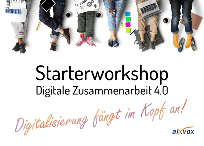 Bild: Neues digitales Arbeiten kann man lernen - der Starterworkshop der aixvox zeigt wie