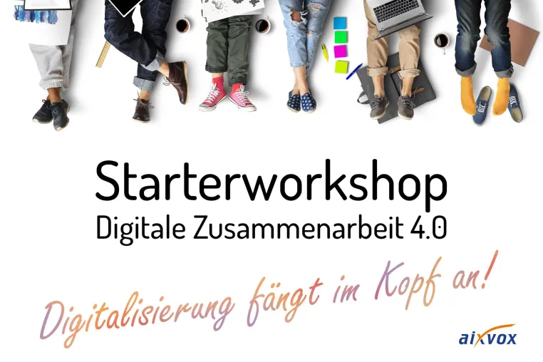Bild: Neues digitales Arbeiten kann man lernen - der Starterworkshop der aixvox zeigt wie