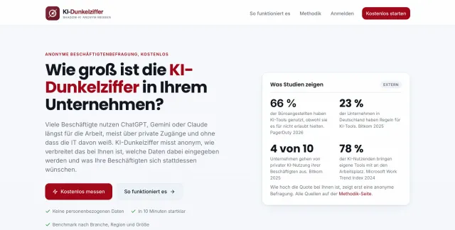 Schatten-KI im Unternehmen messen: KI-Dunkelziffer startet als kostenloses Instrument Bild: Schatten-KI im Unternehmen messen: KI-Dunkelziffer startet als kostenloses Instrument