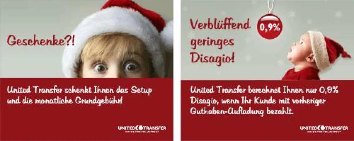 United Transfer startet Angebotsoffensive: Geschenke für Online-Händler