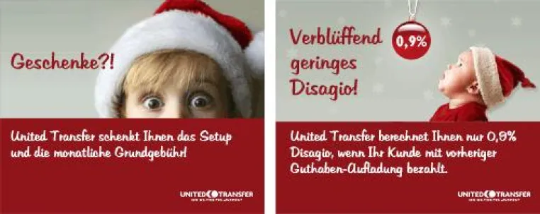 United Transfer startet Angebotsoffensive: Geschenke für Online-Händler Bild: United Transfer startet Angebotsoffensive: Geschenke für Online-Händler