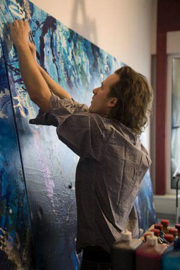 Christian Awe im Atelier