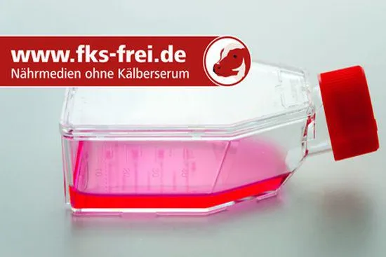 Bild: Nahrung für Zellkulturen - Fetales Kälberserum für millionenfaches Tierleid verantwortlich