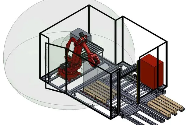 Bild: Modulare RoboterZelle MRZ auf der CeMAT
