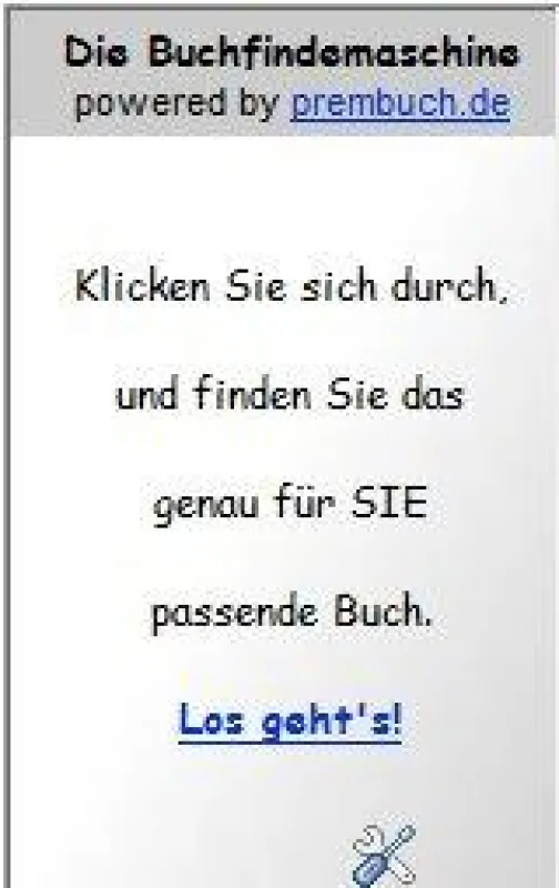 Die Buchfindemaschine (Screenshot)