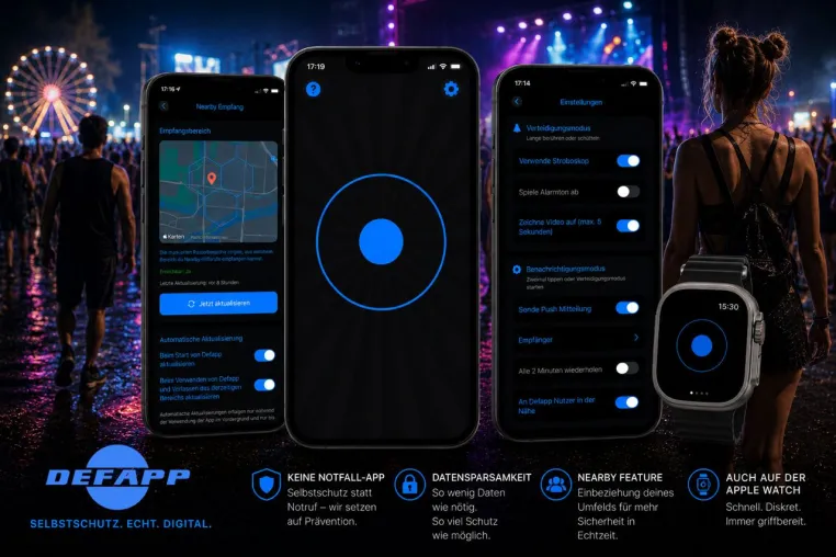 Defapp startet Nearby: Wenn Hilfe nicht nur aus dem eigenen Telefonbuch kommen muss Bild: Defapp startet Nearby: Wenn Hilfe nicht nur aus dem eigenen Telefonbuch kommen muss