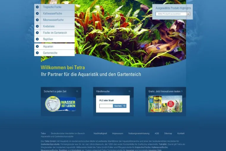 Bild: Internetagentur kernpunkt GmbH realisiert nutzerzentrierte Website für Tetra