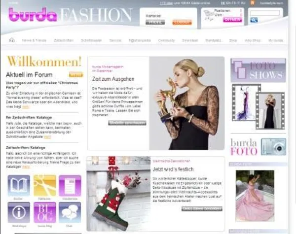 Bild: Erstmals über 200.000 Mitglieder bei burdafashion.com