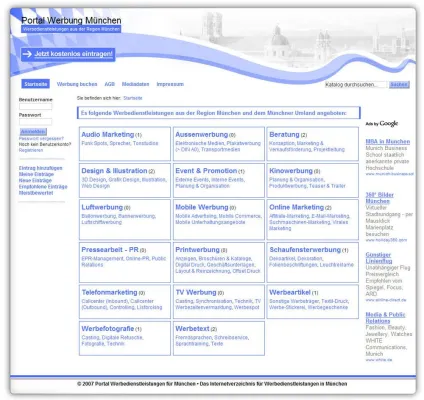 Das Münchner Portal für Werbung ist online Bild: Das Münchner Portal für Werbung ist online