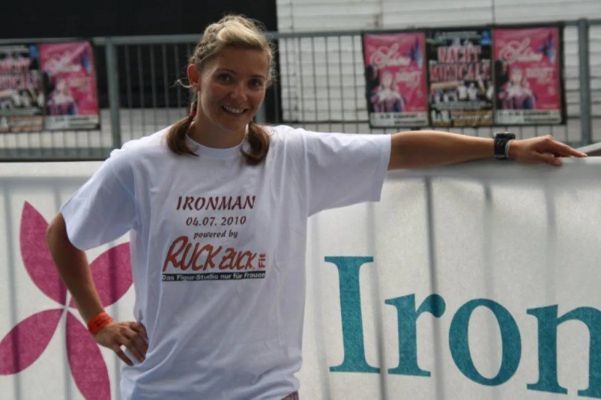 Athletin Leila Künzel beim Ironman-Event in Österreich