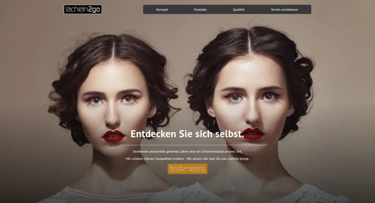 Emotionale Ansprache unter www.laecheln2go.de