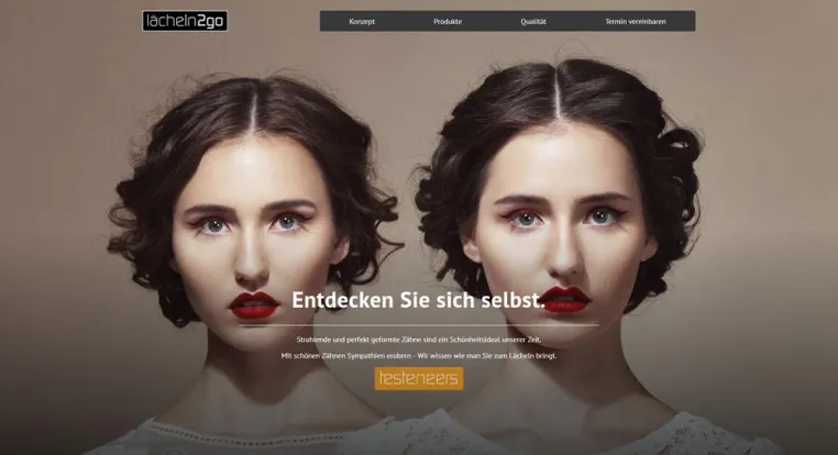 Neue Website von Lächeln2go online Bild: Neue Website von Lächeln2go online
