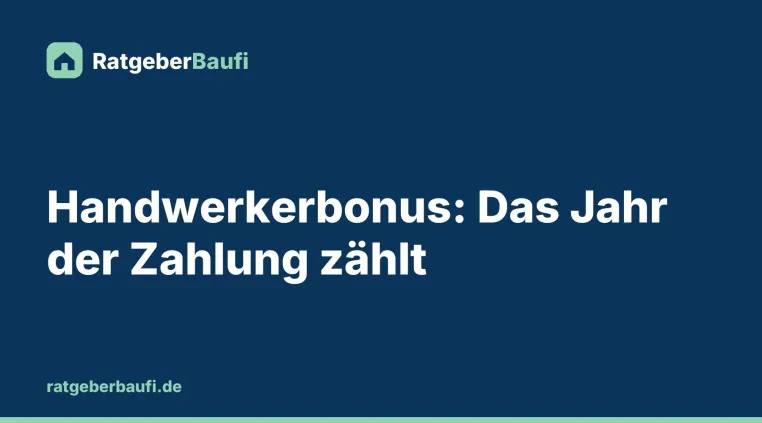 Bild: Handwerkerkosten über mehrere Jahre absetzen: Warum das Zahlungsjahr entscheidet