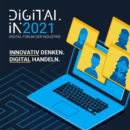 Bild: Innovativ denken. Digital handeln. Digital[IN] 2021.